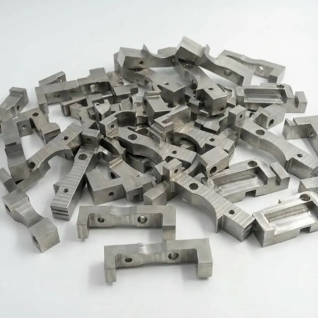 Large-scale CNC machined aluminum brackets for precision production machining
